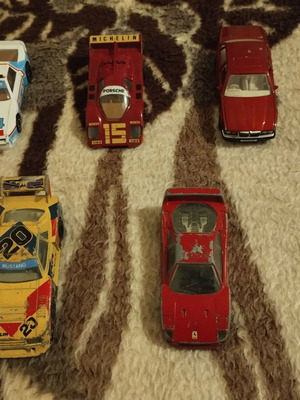 Matchbox toy cars used with wear