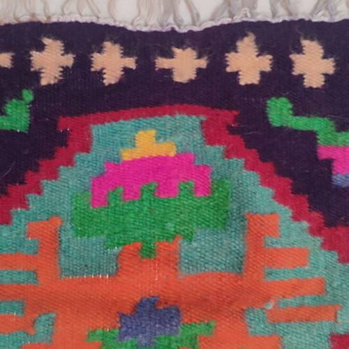 Handwoven Wool Loom Textile New 2.20x0.55 from Arnaia Chalkidiki