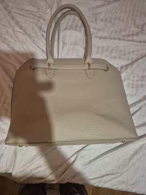 Fragola shoulder bag used, large capacity, beige