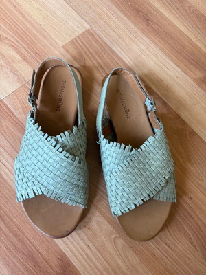 Thomas Münz women's shoes mint color size EU 37 new, genuine leather