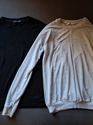 Bershka set of 2 long-sleeve shirts like new, Small & Medium