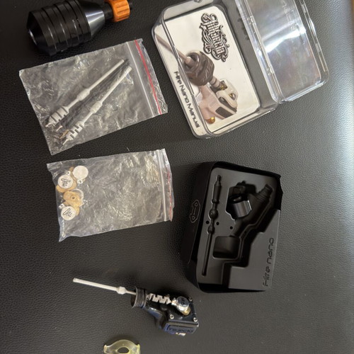 Inkjecta Flite Nano Titan tattoo motor used with Cheyenne grip