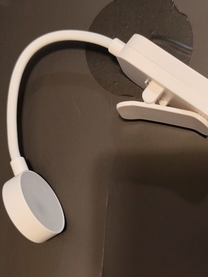 Portable LED Clip-on Reading Light, white