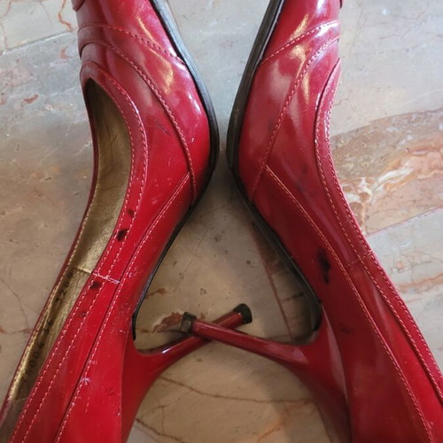 Gianfranco Ferre vintage red patent leather pumps