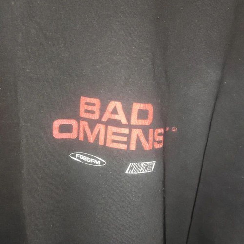 Bad Omens T-shirt, XL size, black
