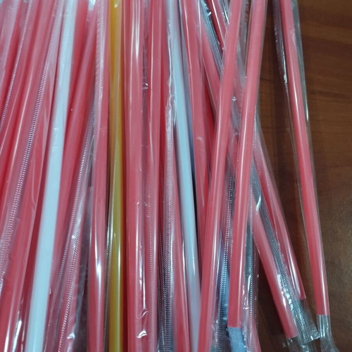 Plastic granita straws new, pack of 100 colorful pieces