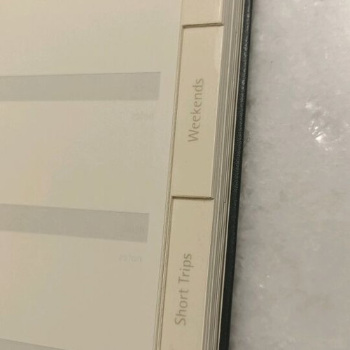 Moleskine travel journal like new with black hard cover