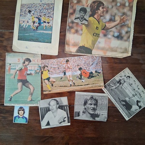 AEK clippings used, about 140, 1980s