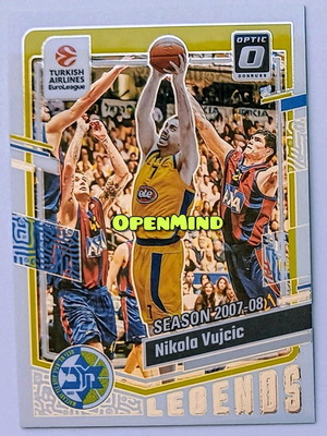 Κάρτα Nikola Vujcic Optic #167 Maccabi Donruss Euroleague 2023-24 καινούργια