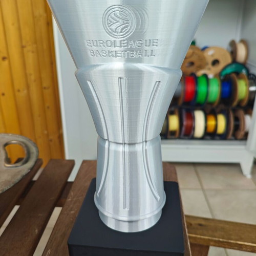 3D Printed Euroleague Olympiacos Trophy Athens 2026 Silk PLA