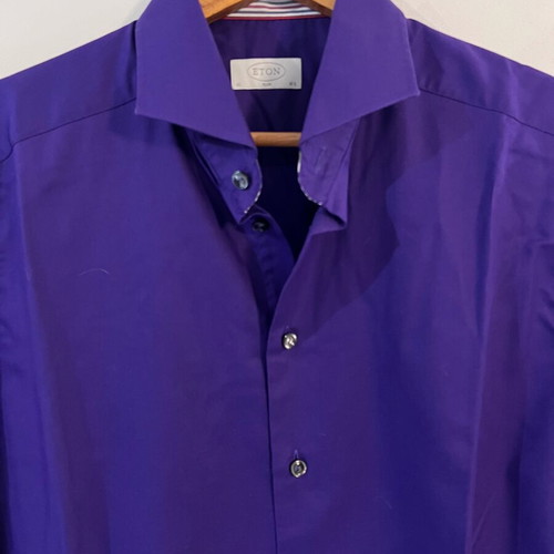 Eton shirt like new, purple, size L