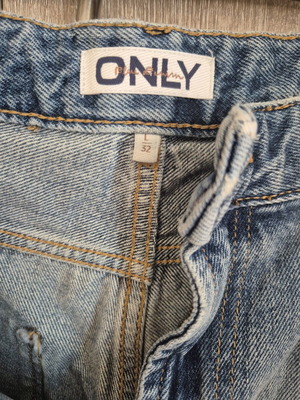 Only jeans like new, mid loose baggy, size L 40 12, blue