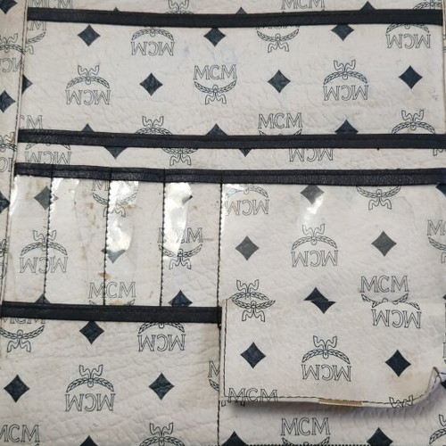 MCM Munchen Rare Vintage White Visetos Monogram Portfolio