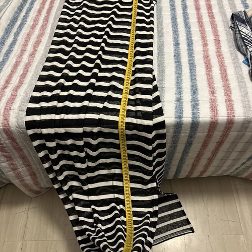 Silvian Heach maxi striped dress, racerback, one size, worn with hole
