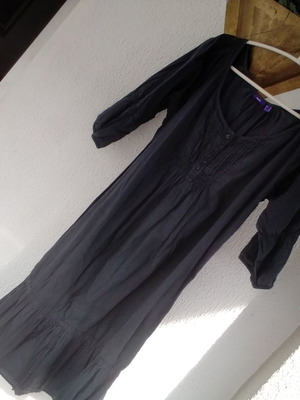 Blue spring dress women used, size small/medium, 100% cotton