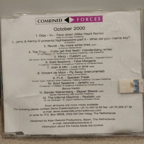 Combined Forces 2000 CD like new, electronic