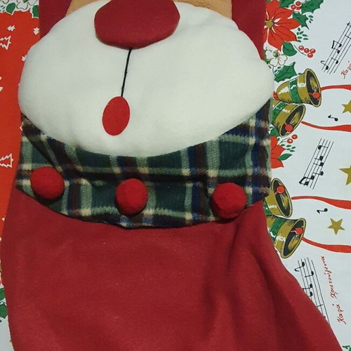 Christmas stocking reindeer new 77x45 cm