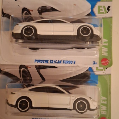 Hot Wheels Porsche Taycan toy cars new, pack of 2