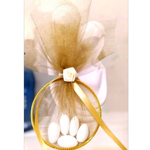 Handmade bombonieres with metal wreath made to order
