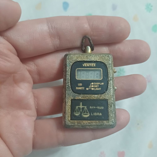 Ventex Vintage Digital Pendant Watch Libra Zodiac 70s/80s