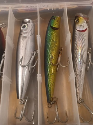 Fishing lures set used, Daiwa and Yozuri floating