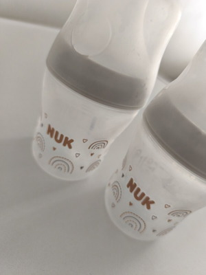 Nuk baby bottle used, slight wear