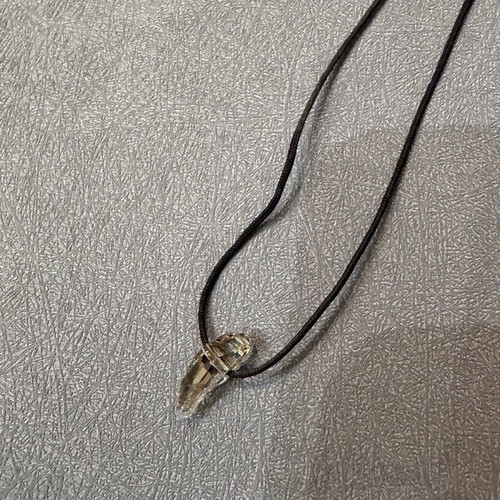 Men's Swarovski necklace new with clear crystal minimal design