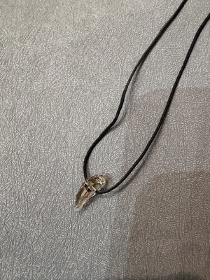Αντρικό κολιέ Swarovski καινούργιο με διάφανο κρύσταλλο minimal