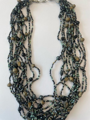 Boho Ethnic Vintage Necklace like new, multistrand statement jewelry