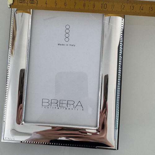 Brera Italian silver photo frame new with box