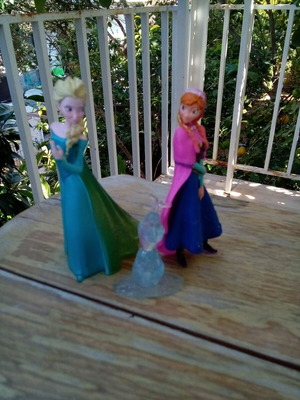 2 фигури Frozen Disney Bullyland ръчно рисувани