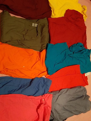 GILDAN T shirts new, pack of 10 in different colors, size L