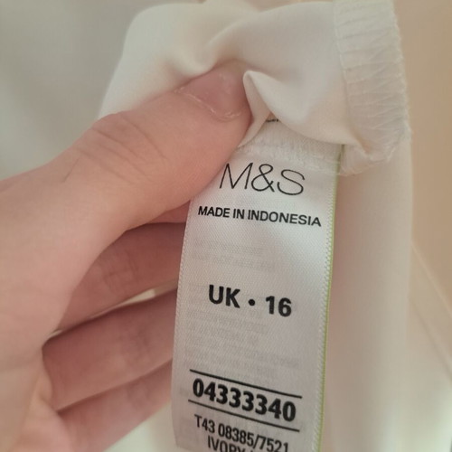 M&S women's shirt beige like new with scarf gift