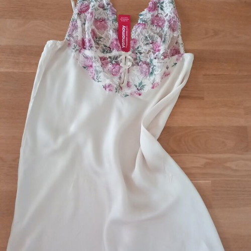 Kimono and nightdress set new, champagne color, viscose Yamamay