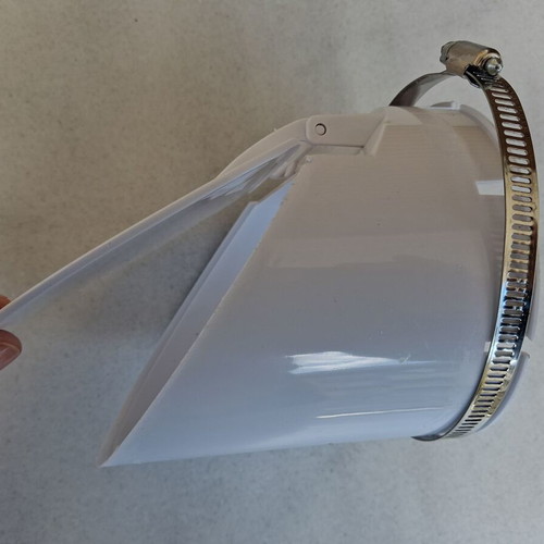 PVC Drain Pipe Cover Φ110 New with Stainless Steel Collar