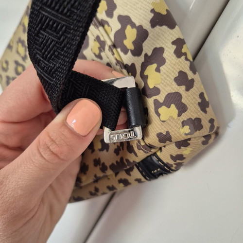 Tous crossbody bag leopard print like new, beige and brown