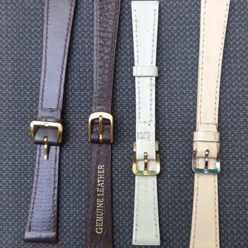 Leather watch straps set of 8 size 12 new