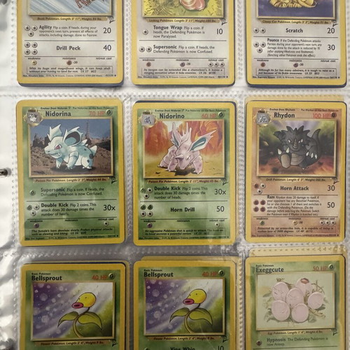 Pokemon Base Set 2 vintage lot used, 35 cards
