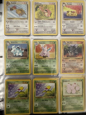Pokemon Base Set 2 vintage lot used, 35 cards