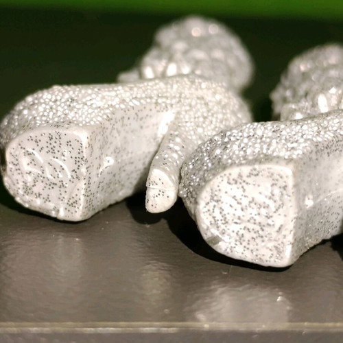 Barbie Silver Glitter Platform High Heels Shoes used, Fashionistas Model