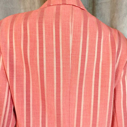 Vintage blazer XXL coral-salmon striped