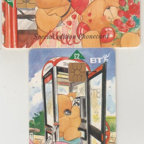 Forever Friends phone cards, pack of 2, England
