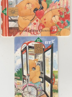 Forever Friends phone cards, pack of 2, England