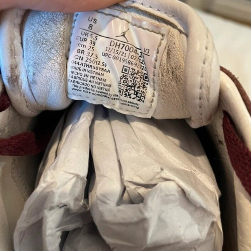 Nike Jordan sneakers used, size 39, white and red