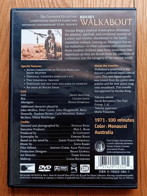 Walkabout DVD μεταχειρισμένο, Criterion Collection, δράμα, κοινωνική, περιπέτεια