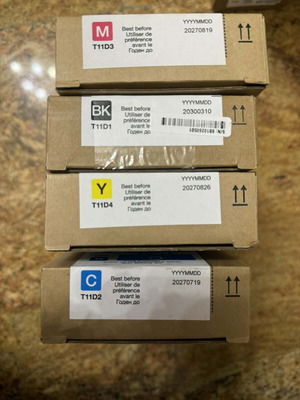 Epson T11D XL ink cartridges new, sealed (BK, C, M, Y)