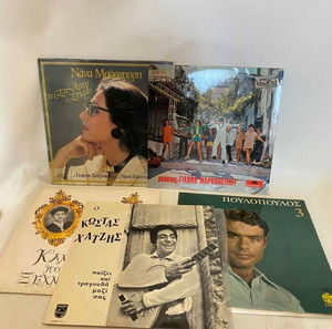 Σετ 5 ελληνικά βινύλια