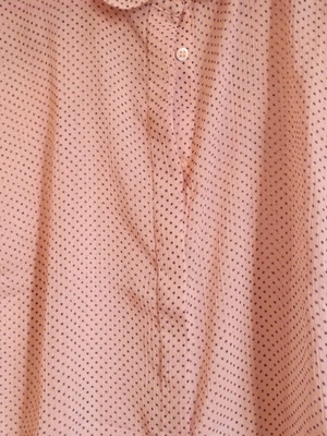 Women's shirt with transparency like new, black and pink, size S
