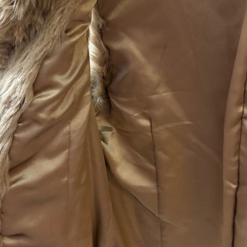 Silvian Heach faux fur vest like new, size Large, beige