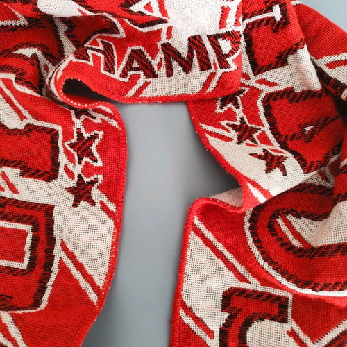 Vintage Olympiakos scarf used, retro Champion piece